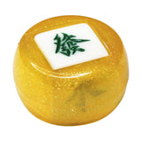 Maxbell Chinese Mahjong Dice Board Game Supplies Acrylic Multi Sided Game Dice gold
