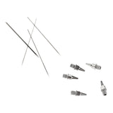 Maxbell 5pcs 0.2mm Airbrush Nozzle /5pcs 0.2mm Needle Replacement for Airbrushes