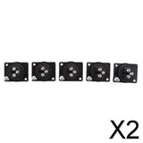 Maxbell 2x5pcs 3 Pin XLR Female Socket Panel Mount Chassis Connector Adapter