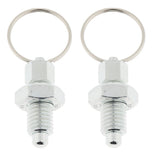 2Pcs Stainless Steel Non Lock-Out Indexing Plunger with Pull Ring M12