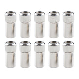 Maxbell 10x Bracket Shelf Holder Book Shelves Holder Locking Pins for Shelf Cupboard 20x8.4x9.3mm