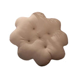 Maxbell Biscuit Shaped Seat Cushion Creative Floor Cushion Pad for Chair Sofa Office Light Coffee