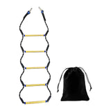 Maxbell Boat Rope Ladder Sturdy Climbing Rope for Sailboat Inflatable Boat Motorboat 5 Steps