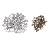 Maxbell 100 Set Plastic Star Press Studs Rivets Snap Fasteners for Leather Craft 9mm