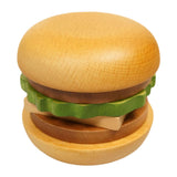 Maxbell Wooden Burger Coaster Set Smooth Tabletop Protection for Hotel Tabletop Home