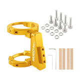 Maxbell Folding Bicycle Front Bag Carrier Mount Adapter Lightweight Modification Kit Gold