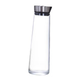Maxbell 2xGlass Water Bottle Hot Cold Water Pitcher for Hot Cold Water Juice Fruit Tea 1L