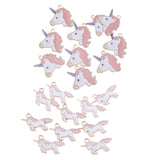 20 Pieces Unicorn Charms Pendant Findings Beads Jewelry Making Crafts Pink