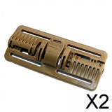 Maxbell 2xVest Quick Release Buckle Slider for Hunting Backpack Strap Belt Accessories Khaki Long