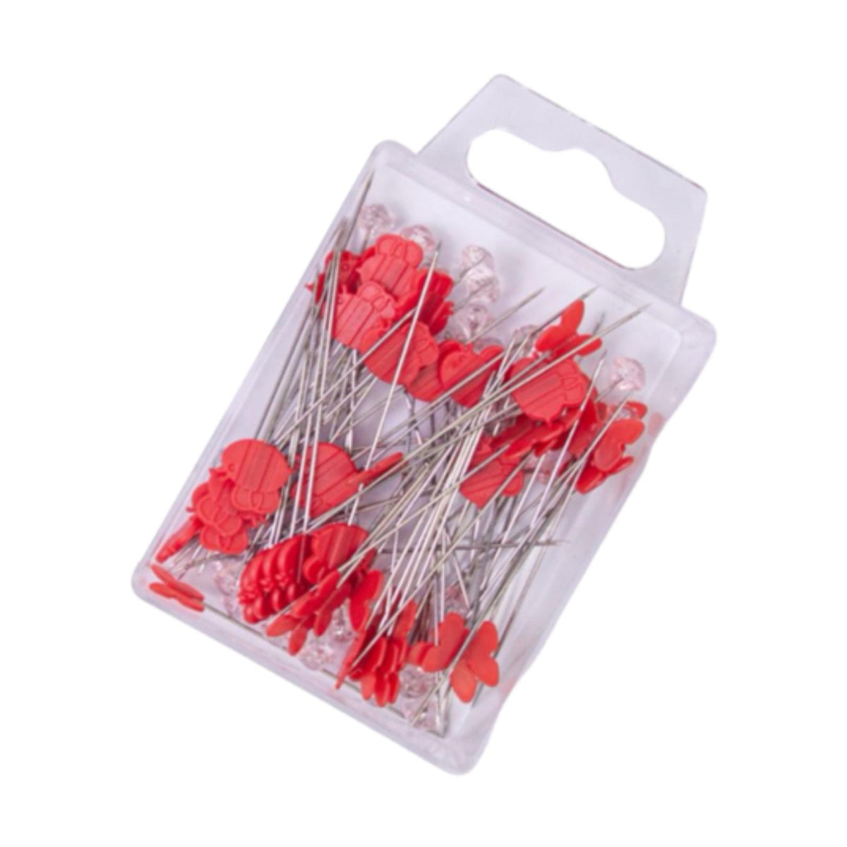 Maxbell 80Pcs Straight Pins for Garment Making Graduation Ceremonies Clothing Making red