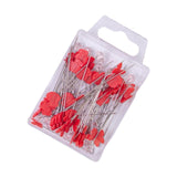 Maxbell 80Pcs Straight Pins for Garment Making Graduation Ceremonies Clothing Making red