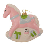 Christmas Tree Pendant Cute Gift Christmas Decor for Festival Holiday Window Rocking Horse