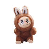 Maxbell Plush Doll Keychain Stuffed Doll Doll Pendant for Handbag Bag Decor dark coffee