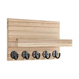 Maxbell Key Holder for Wall Rustic Wood Coat Hanger for Living Room Doorway Bathroom