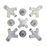Maxbell 9Pcs Spare Parts Feet Corner Center Connector for Backpacking Outdoor