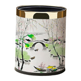 Maxbell Trash Can 10L Stylish Decorative Wastebasket for Bedroom Living Room Kitchen Style C