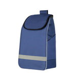Maxbell Trolley Cart Spare Bag Storage Organizer Hand Cart Folding Shopping Cart Bag Blue