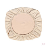 Maxbell 4PCS Jacquard Polyester Stretch Wedding Dining Chair Seat Cover Beige_L