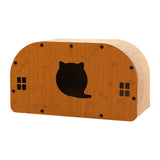 Maxbell Cat Sleeping Bed Sturdy Cat Scratcher House for Kitty Indoor Cats Small Cats L