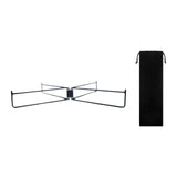 Maxbell 2xFoldable Cooler Stand Sturdy Foldable Stand Rack for Barbecue Cooking Travel Black