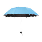 Maxbell Folding Umbrella Waterproof Ultralight Mini Umbrella for Travel Outdoor Trip Blue