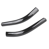 Maxbell 2x Front Headlamp Eyelid Overlay Trim Carbon Fashion for Auto Accessory 19x2cm