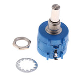 Maxbell 1Pcs 3590S Rotary 10 Turns Multiturn Potentiometer Adjustable Resistor 500R - Aladdin Shoppers