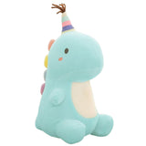 Cute Dinosaur Plush Toy Home Decor Stuffed Doll Birthday Gift Children blue