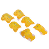Maxbell Maxbell 6Pcs Skating Protective Gear Set Bicycle Skateboard Skate Roller Protector Yellow