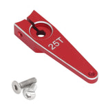 Maxbell 25T Servo Arm Sturdy Upgrade Replace RC Accessory for RC Car RC Vehicles DIY Red 1 inch