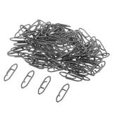 Maxbell 2x100Pcs Carbon Steel Fishing Snap Hook Connector Hooked Snap Tackle 2.4x0.6cm
