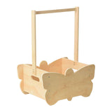 Wooden Baby Shower Crate Closet Welcome Box Party with Handle Storage Basket