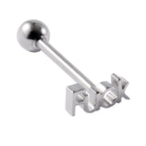 Maxbell Tongue Stud Stainless Steel Letter Tongue Stud for Girls Boys Weddings Party D