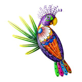 Maxbell Maxbell Metal Parrot Wall Art Decor 3D Wall Art Sculptures for Outdoor Fence Indoor Orange