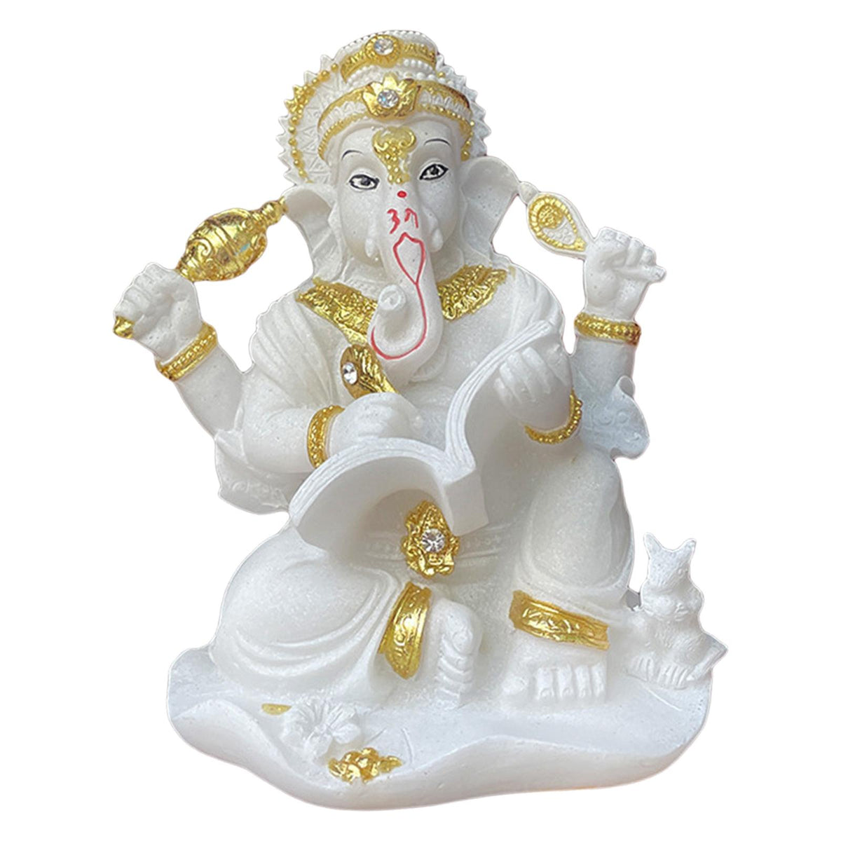 Maxbell Maxbell Ganesh Statue Resin Elephant God Hindu Indian for Meditation Car Home Decor