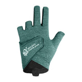 Maxbell 3 Fingers Billiard Glove Anti Slip Snooker Glove for Playing Training Sports Green L