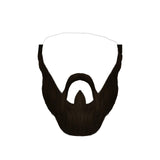 Maxbell 2xFake Beard Costume Accessories Party Supplies Men Realistic Holiday Mustache