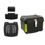 Maxbell 45L Motorcycle Top Case Motorbike Tail Box Trunk for Scooter Motorcycle With Base Backrest