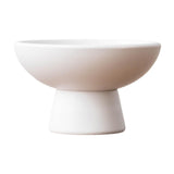 Maxbell Round Ceramic Flowerpot Floral Accessory for Indoor Outdoor TV Cabinet Patio White