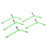 Maxbell Maxbell 5Pcs Anti Pester Booms with Snap Swivel Luminous Fishing Rig Bent Booms S