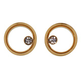 Maxbell Stainless Steel Screw Ear Gauges Flesh Tunnels Plugs Stretchers 14mm Gold - Aladdin Shoppers