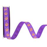 Maxbell Halloween Ribbon Halloween Decoration for Garland Flower Arrangements Crafts Purple