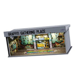 Maxbell 1:64 Scale Diecast Vehicle Model Display Case with LED Light for Desk Layout