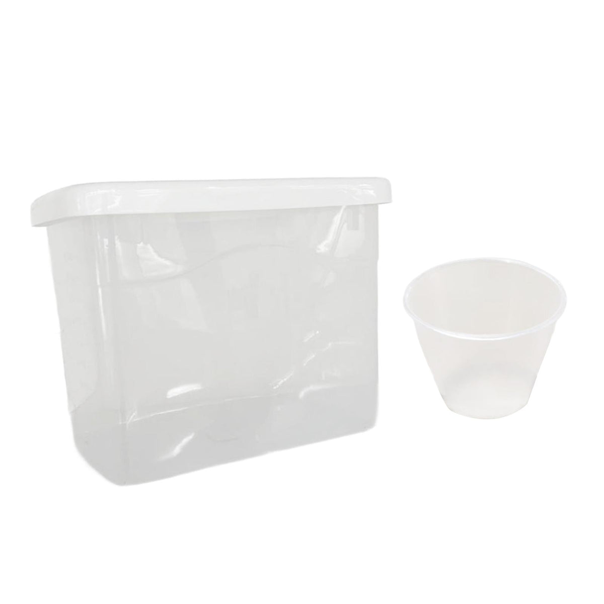 Maxbell Food Containers Kitchen Dustproof Grain Storage Bin for Flour Sugar Pet Food clear