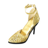 Maxbell 1/6 Figure High Heeled Sandals Doll High Heels Model for 12 inch Figure Body Gold