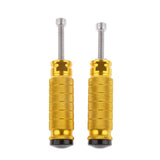 Maxbell Maxbell 1 Pair Universal CNC Motorcycle Footpegs Passenger Rest Pedal Racing Gold
