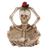 Maxbell Hanging Resin Terror Moon Skull and Ashtray Halloween Decorations