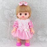 Maxbell Sweet Doll Lace Rose Dress Skirt with Hairpin for Mellchan Doll Outfit Accs