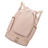 Maxbell Tennis Backpack Decor Racket Shoulder Bag for Outdoor Activities Camping Gym Khaki