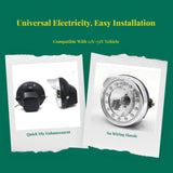 Electric Tricycle Headlight Assembly, 48V/60V/72V, light-emitting diode, High-Low light With Brim 48-60V